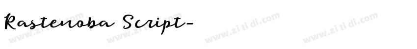 Rastenoba Script字体转换 Rastenoba Script字体转换